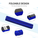 HOMCOM 2.1m Balance Beam Trainer Fold Performance Gymnastics, Blue