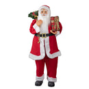 1.1m Traditional Standing Santa Claus Christmas Decoration with Gift Sack