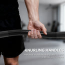 SPORTNOW 4ft Olympic EZ Curl Bar, Barbell Bar for 2" Weight Plates, Black