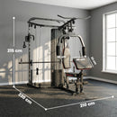 SPORTNOW Home Gym Smith Machine with 65kg Weight Stack