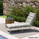 Outsunny Sun Lounger Cushion Only, Garden Lounge Chair Cushion
