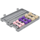 HOMCOM 6kg Dumbbell Set, Weights Fitness Dumbbells, Pink, Purple, Brown