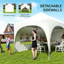 Outsunny 3 X 6m Pop Up Gazebo With Sides, Peak Top Garden Party Tent Marquee
