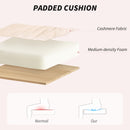 HOMCOM Upholstered Desk Chair with Height Adjustable