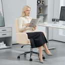 HOMCOM Upholstered Desk Chair with Height Adjustable