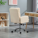 HOMCOM Upholstered Desk Chair with Height Adjustable