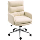 HOMCOM Upholstered Desk Chair with Height Adjustable