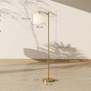 HOMCOM LED Floor Lamp With Dimmable Colours Temperature & Brightness, Gold