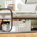 HOMCOM Metal Platform Bed Frame with Under Bed Storage