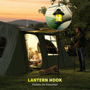 Outsunny 3-4 Man Tunnel Tent With Sewn In Floor, 3000mm Waterproof