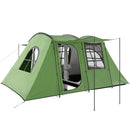 Outsunny 3-4 Man Tunnel Tent With Sewn In Floor, 3000mm Waterproof