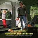 Outsunny 3-4 Man Tunnel Tent With Sewn In Floor, 3000mm Waterproof