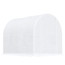Outsunny Greenhouse Polytunnel 2.5 x 2 x 2 m - White
