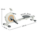 SPORTNOW 16-Level Magnetic Rowing Machine W/ LCD Monitor