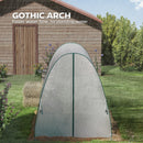 Outsunny Portable Greenhouse Gardening Plant Hot House with 2 Doors, White