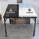 Outsunny 3 x 2.87 m Metal Lean-to Hardtop Gazebo, Wall-Mounted Pergola
