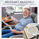 HOMCOM Linen Fabric Electric Recliner Chair with Remote Control