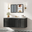 HOMCOM 30 x 40 cm Wall Bathroom Mirror, Vanity Mirror, Set of 2, Black