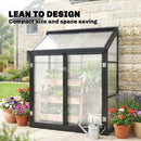Outsunny Polycarbonate Greenhouse with Door, Aluminium Walk-in Greenhouse