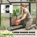 Outsunny Polycarbonate Greenhouse with Door, Aluminium Walk-in Greenhouse