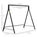 Outsunny Swing Stand, Meta Swing Frame, 240kg Weight Capacity, Black