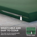 Outsunny 3PCs Rattan Garden Seat Cushions Pads for Patio Furniture Green