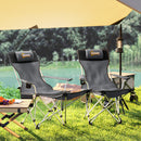 Outsunny Set Of 2 Reclining Camping Chairs