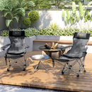 Outsunny Set Of 2 Reclining Camping Chairs
