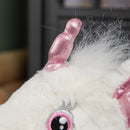 24cm Plush White Unicorn with Sparkly Pink Horn and Hooves