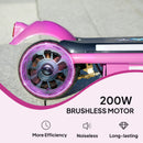 AIYAPLAY Electric Scooter for 6-14 with Dual Brakes & Colourful Light