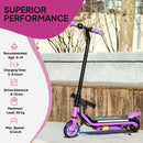 AIYAPLAY Electric Scooter for 6-14 with Dual Brakes & Colourful Light