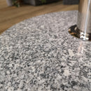 25kg Round Granite Garden Parasol / Umbrella Base Weight Stainless Steel Pole