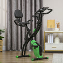 HOMCOM 2-In-1 Folding Exercise Bike With 8-Level Magnetic Resistance
