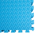 Samuel Alexander Blue EVA Foam Floor Mats 60x60cm Interlocking Gym & Play Mats, Non-Slip, Water Resistant