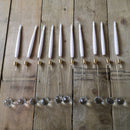Premier 31cm 10 Piece Indoor Christmas Candle Set with Remote Control In Warm White
