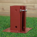 75mm x 75mm (3" x 3") Metal Garden Fence Post Holder & Spike