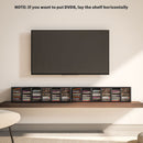 HOMCOM Set Of 2 CD Storage Units With Adjustable Shelves, High Gloss White, Grey And Black