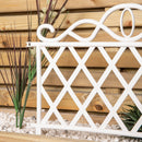 27cm x 48cm  Plastic Garden Border Fence Edging with Lattice Design