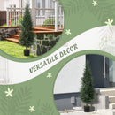 HOMCOM Set Of 2 Decorative Artificial Plant, Fake Plants For Home Decor