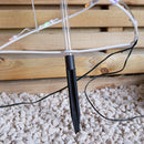 45cm Set Of 4 Light Up White Spiral Christmas Tree Garden Path Lights With 100 Multi-Coloured LEDs