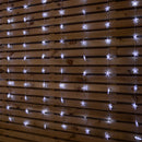 1.2 x 1.2m Light up Christmas Star Curtain Lights with 108 White LEDs