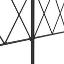 Outsunny 80 cm x 3 m Outdoor Picket Fence Panels with Panels, Swirls, Black