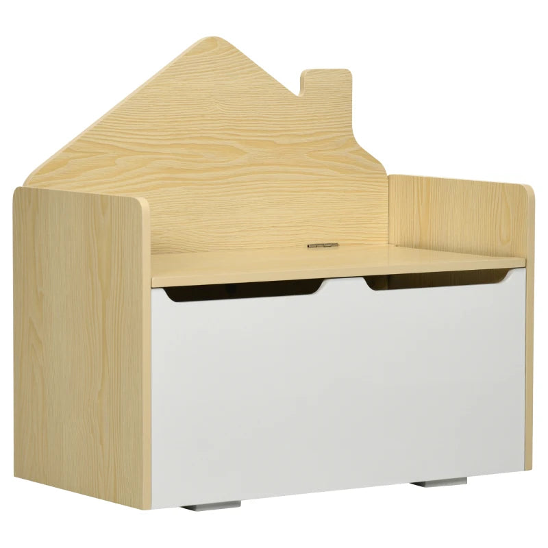 HOMCOM Kids Storage Bench - White