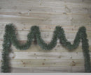 10m x 15cm Luxury Chunky Cut Tinsel Garland Christmas Tree Decoration - Green
