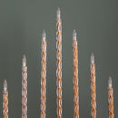 26cm Battery Operated Gold Light up Christmas Candle Bridge with 9 Warm White LEDs