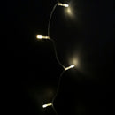 20m Battery Operated Indoor Outdoor Christmas String Lights with 200 LEDs in Warm White