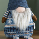 48cm Tall Christmas Gnome Gonk Nordic Decoration Blue Body Hat Bell Dangly Legs