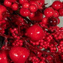 40cm Hanging Red Berry Burst Christmas Wreath