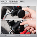 HOMCOM Pedal Rehabilitation Exercise Bike for Seniors and Elderly Black&Red