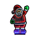 56cm Infinity Light up Standing Santa Christmas Decoration with Multi-Coloured LEDs on Metal Base